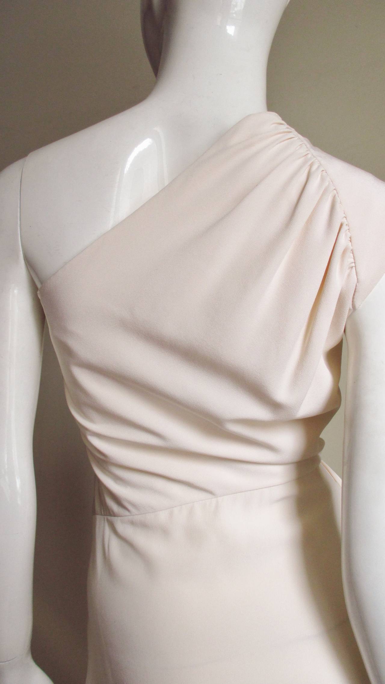 Valentino Boutique One Shoulder Wrap Dress 3
