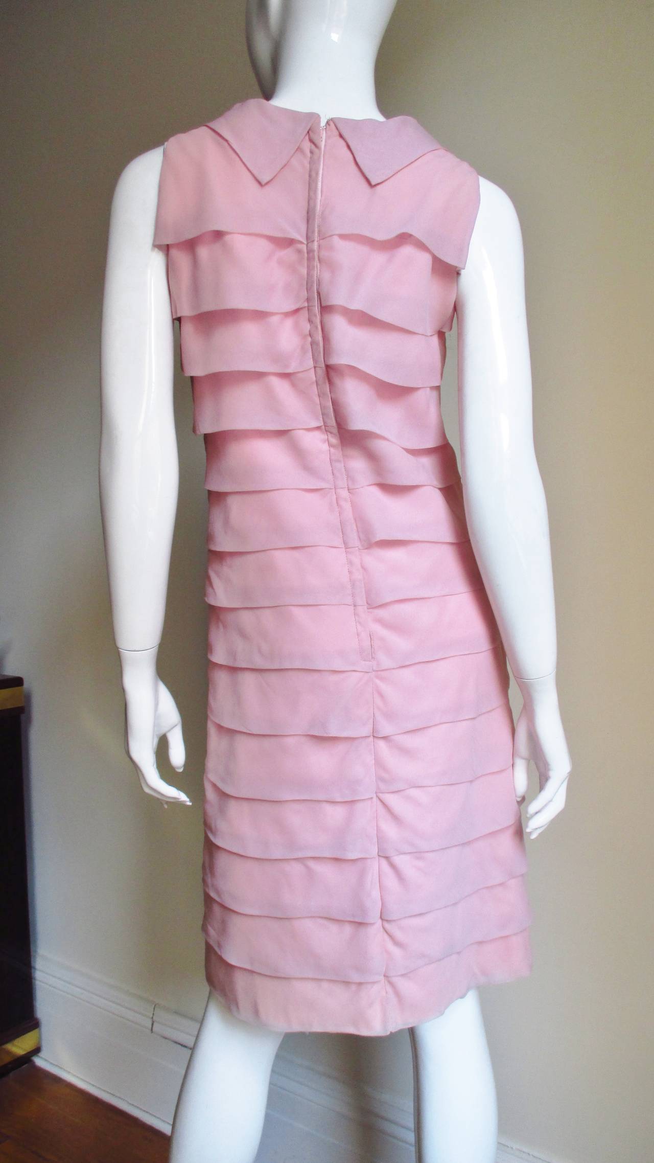 Pink Miss Elliette 1960s New Dress