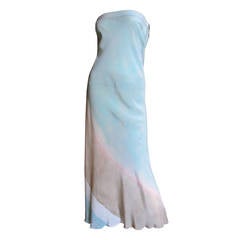 Christian Lacroix Strapless Silk Dress