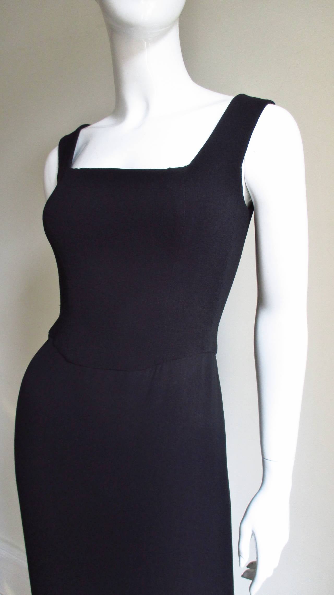 Black Herve Leger Gown with Back Cut outs For Sale