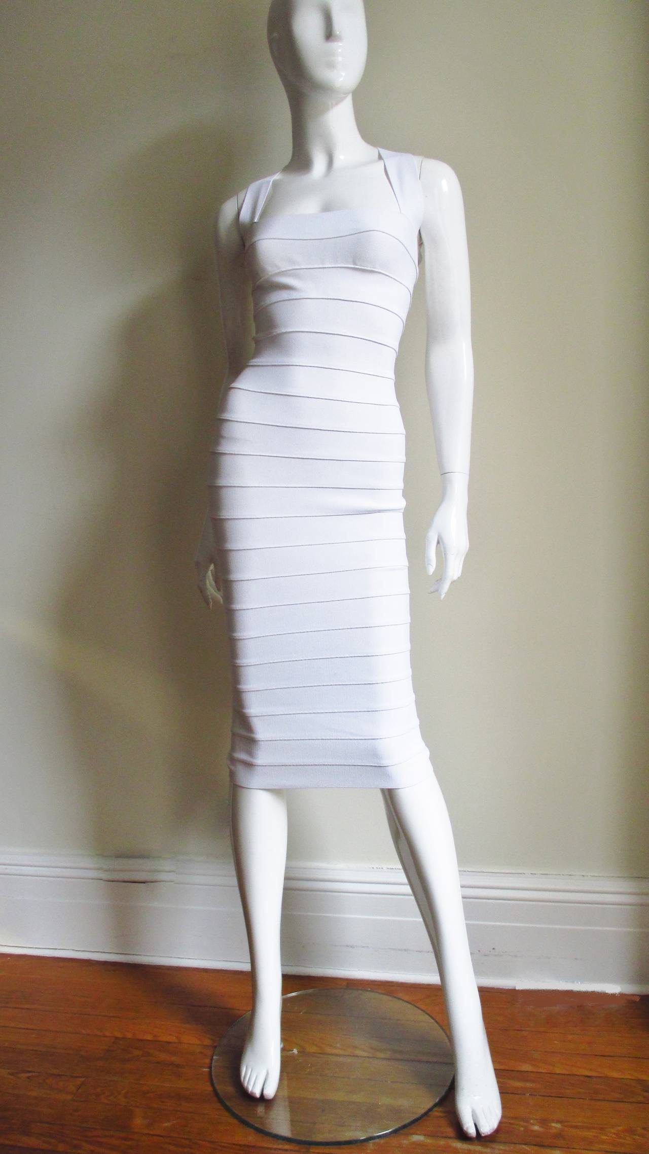Women's Herve Leger Ultimate White Bodycon Dress