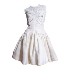 Vintage Geoffrey Beene ' Work Of Art ' Beaded Dress