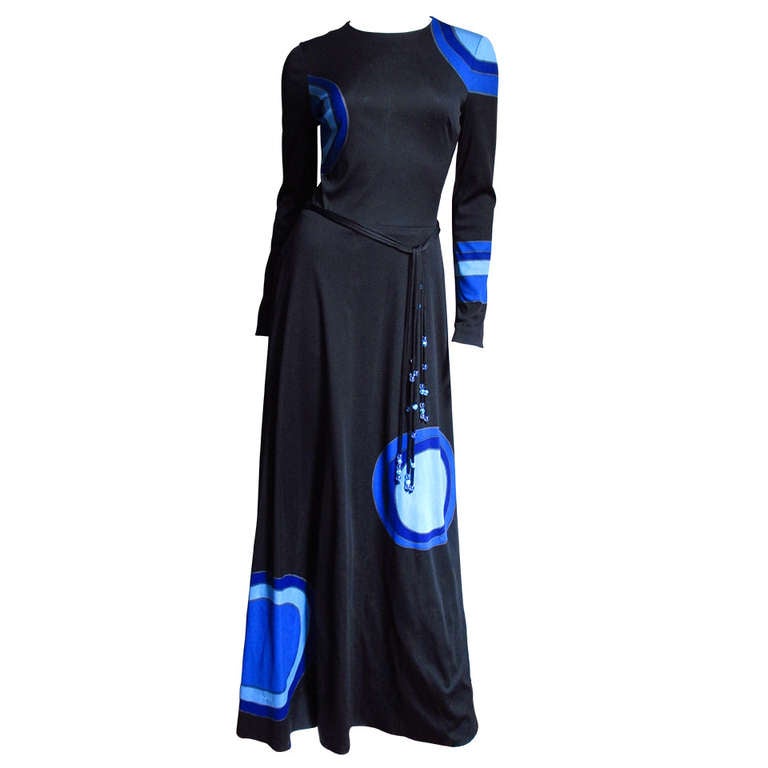 1960's Louis Feraud Mod Maxi