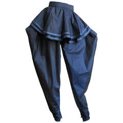 Dramatic 1980's Gianni Versace Silk Pants 6