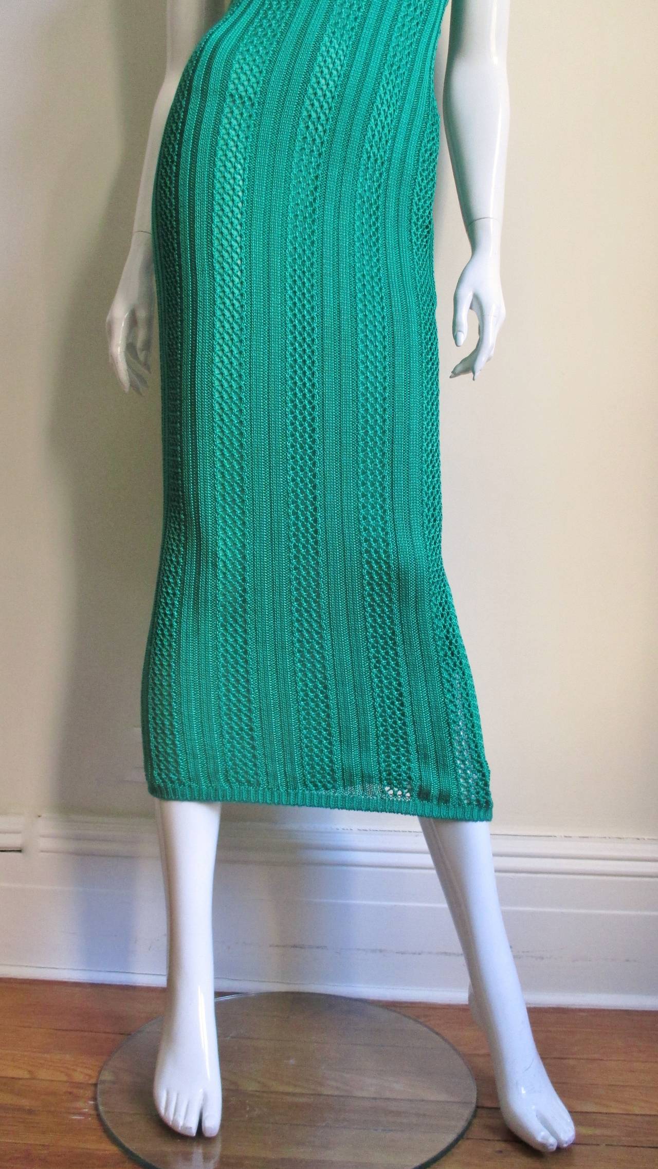 Women's Gianni Versace Couture Silk Knit Dress