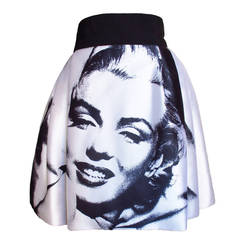 Iconic Marilyn Monroe Dolce & Gabbana Screen Print Skirt 5