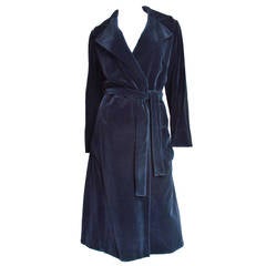 Epitame of 1970's Cool - A Halston Velvet Wrap Coat 3