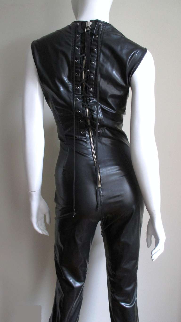 gaultier scuba corset laceup jumpsuit at 1stdibs gaultier scuba corset laceup jumpsuit at 1stdibs