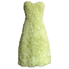 Ferragamo Silk Ruffles Bustier Dress