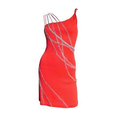 Gianni Versace Angora Trimmed Dress 7