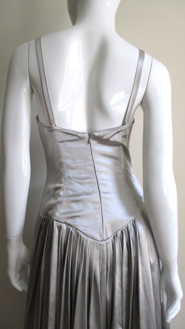 Norma Kamali Silk Ballet Length Dress at 1stDibs