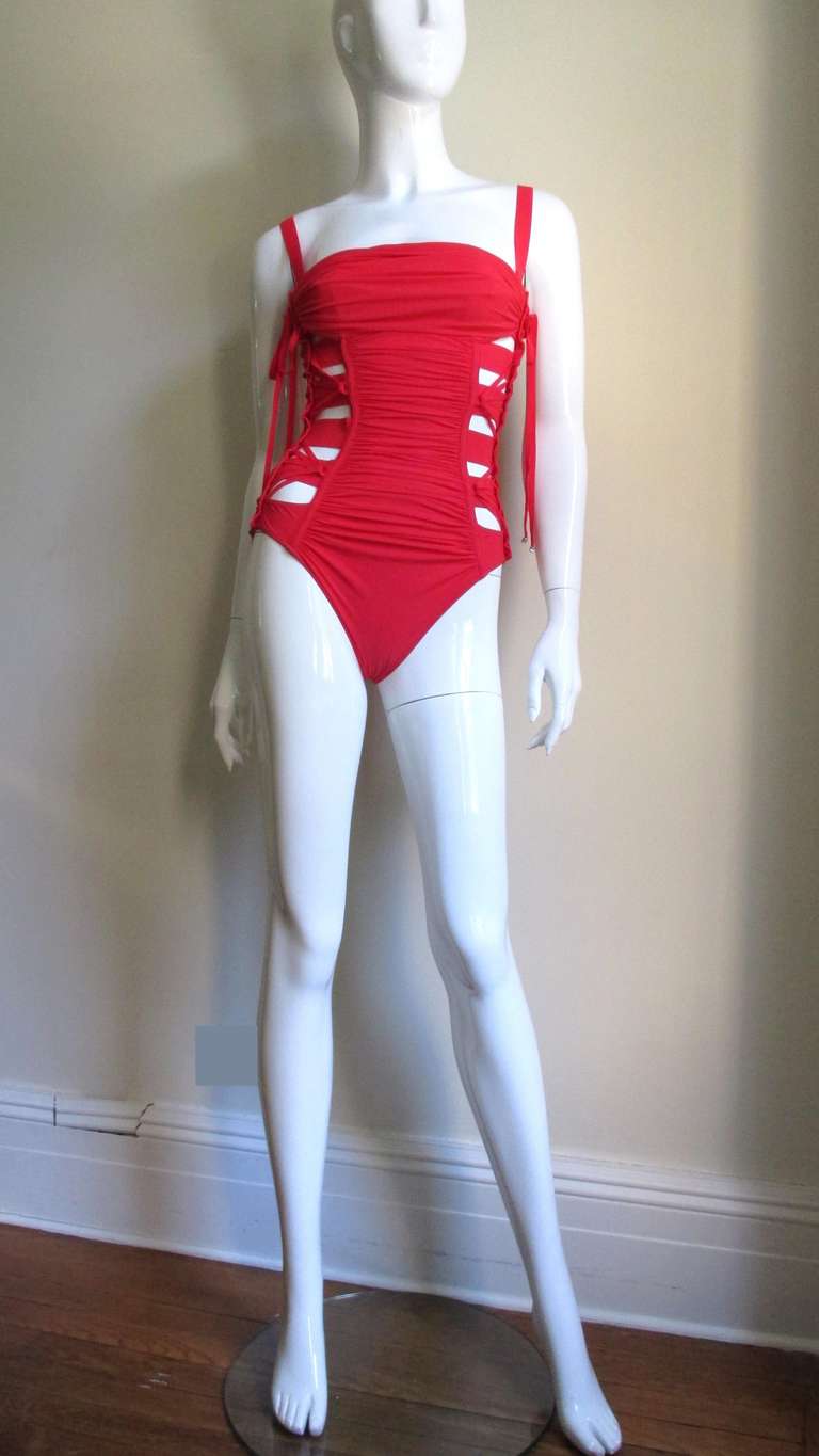 Gaultier Bondage Swimsuit New With Tags In New Condition In Water Mill, NY