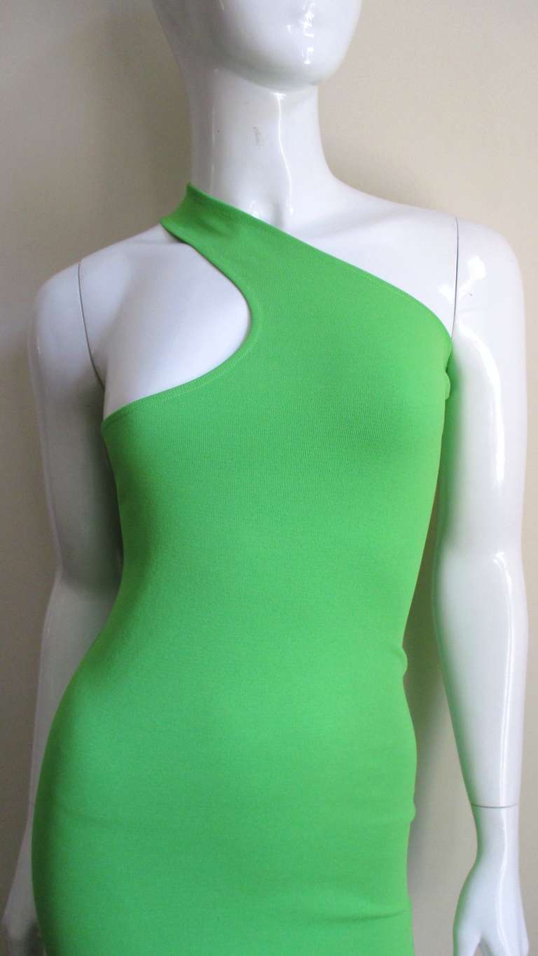 Gianni Versace One Shoulder Bodycon Dress