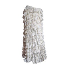 Early Alexander McQueen Lace Ruffle Skirt 8
