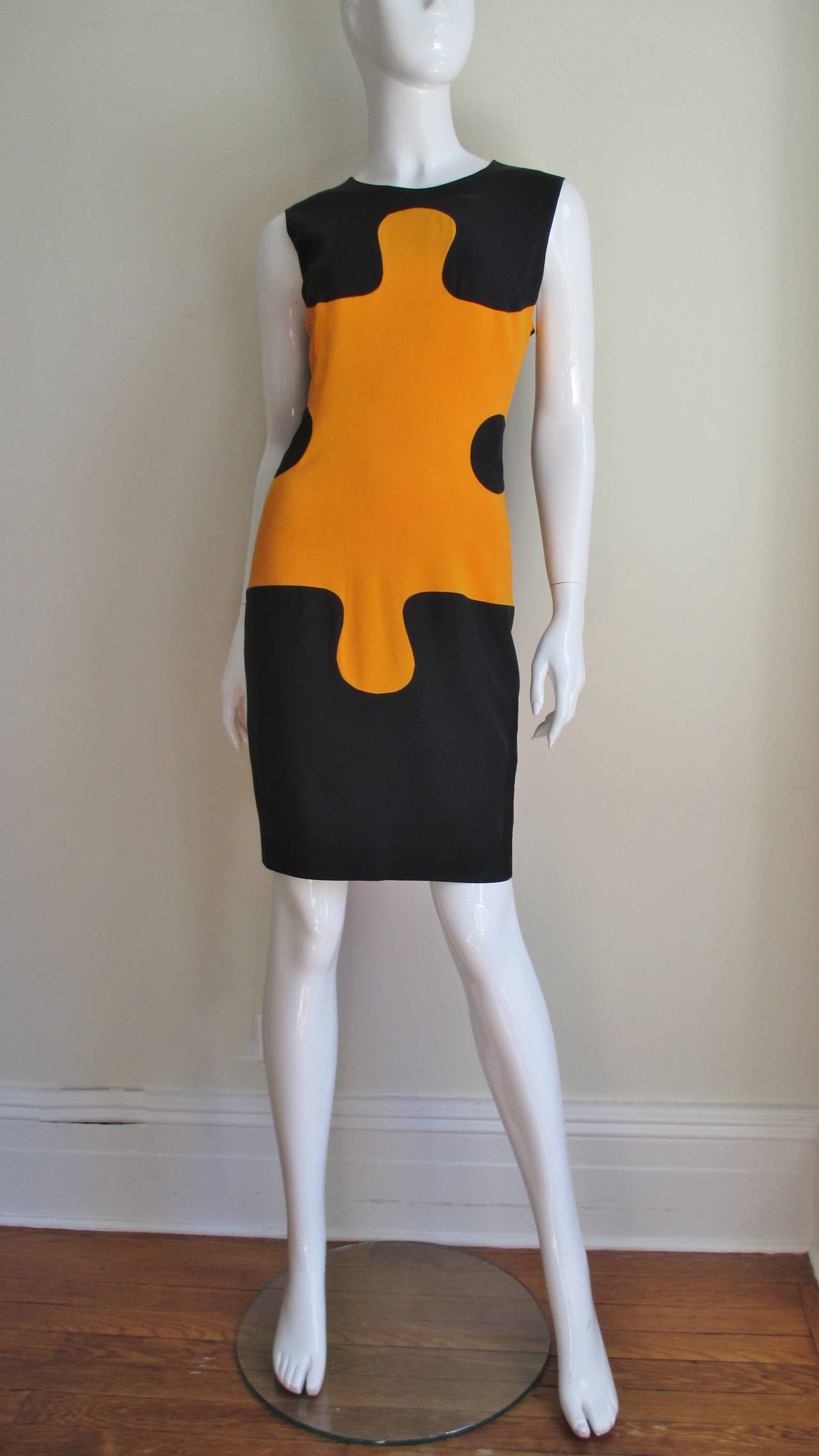 Orange Moschino Puzzle Dress & Jacket