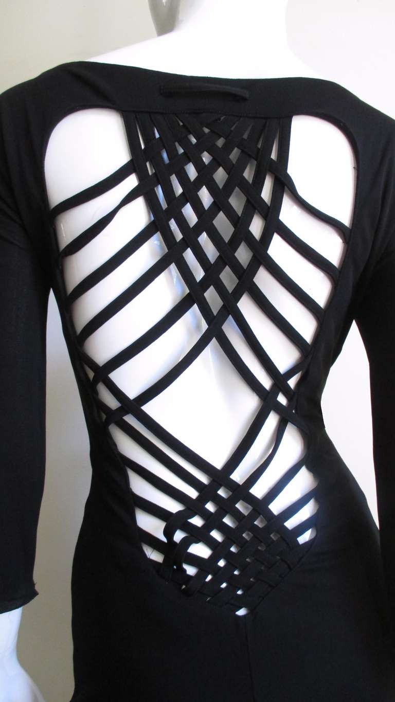 Jean Paul Gaultier Straps Back Dress In New Condition In Water Mill, NY