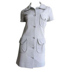 1960's Louis Feraud Lurex Shirtwaist Dress 9