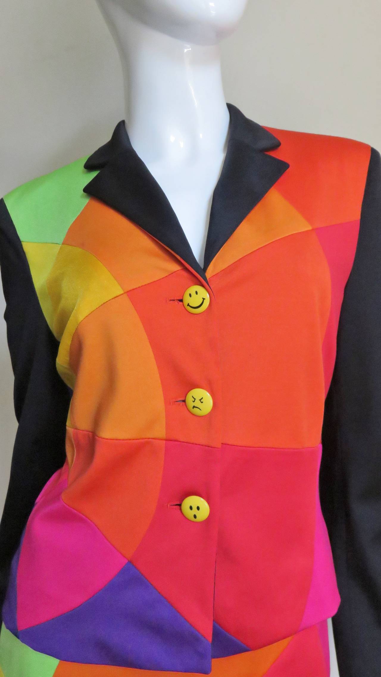 moschino skirt suit