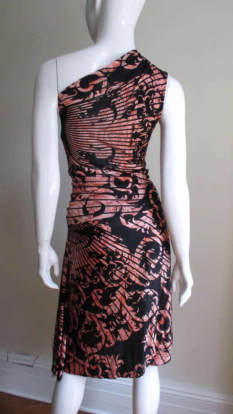 Vintage Gianni Versace Silk Skirt/Top With Hardware For Sale at 1stdibs
