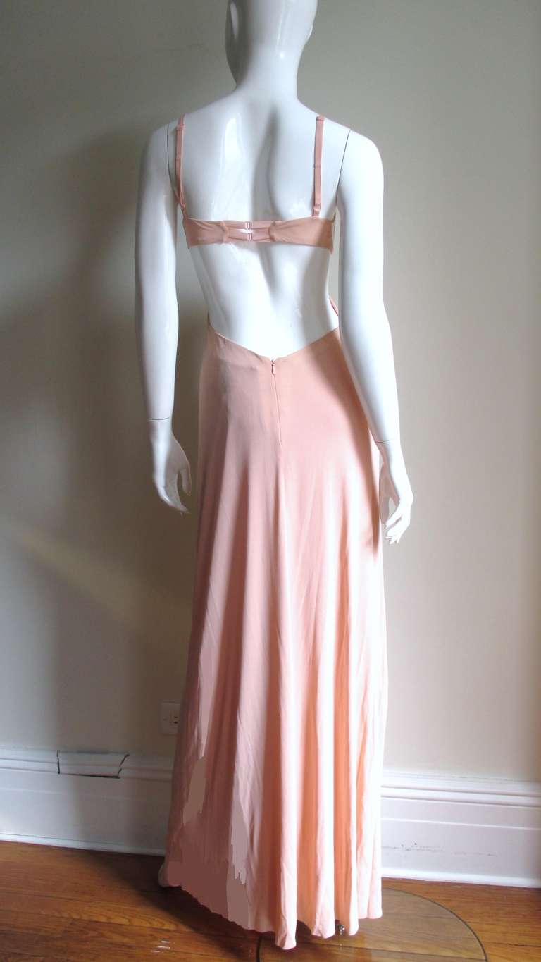 Vintage Gaultier Faceted Bra Cutout Dress 3