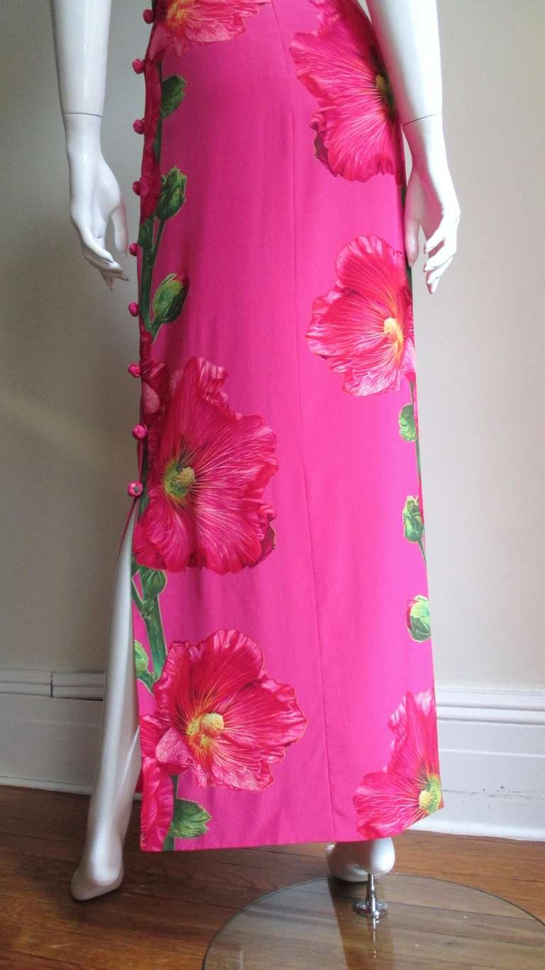 Stunning Bill Blass Silk Bustier Dress 4