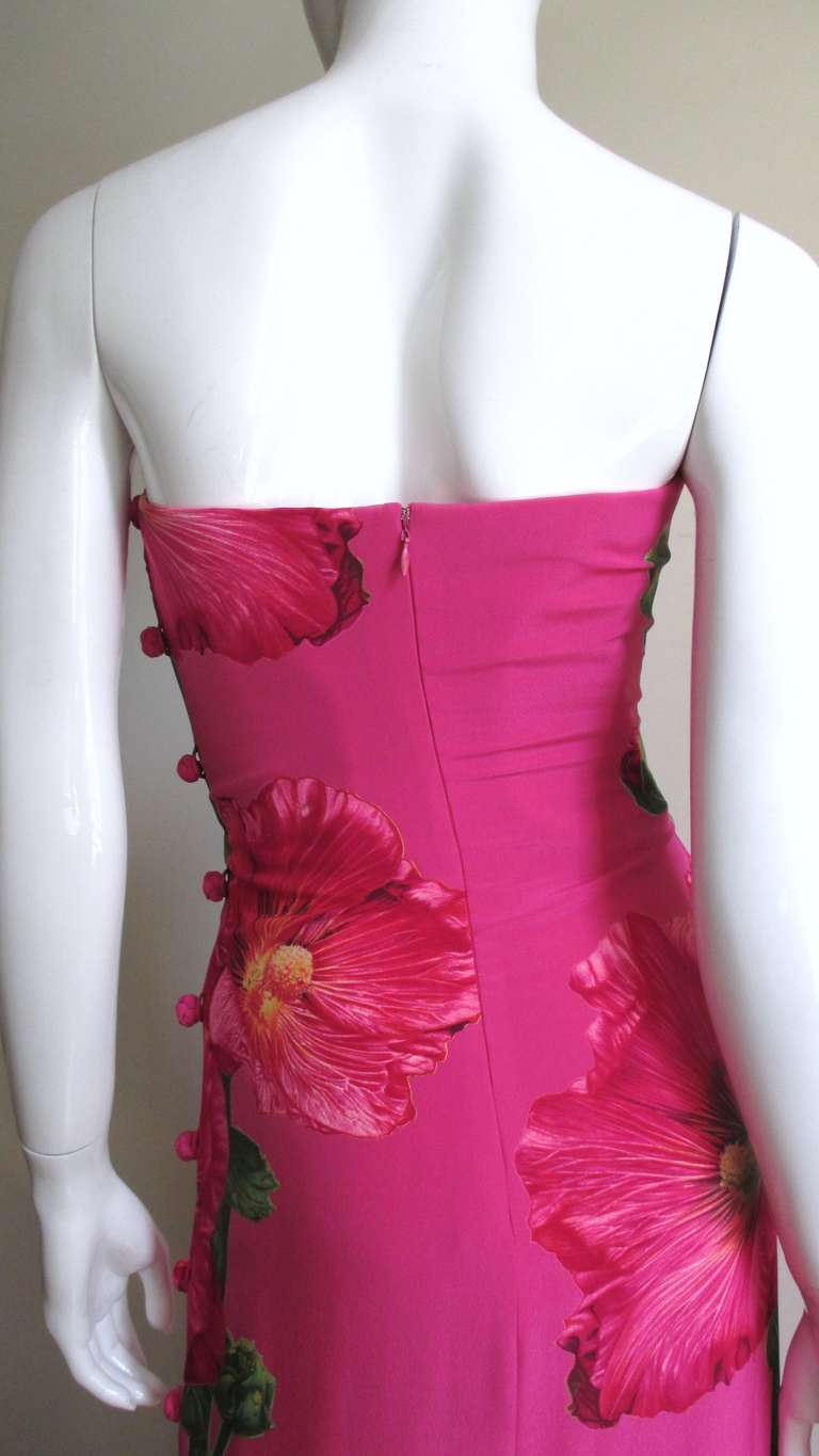 Stunning Bill Blass Silk Bustier Dress 3