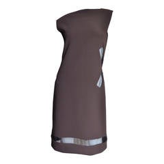 Jean Paul Gaultier Dress With Sheer Hem & Sides 10