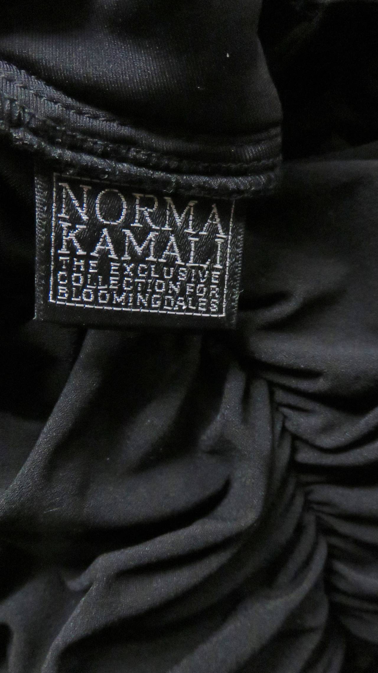 Norma Kamali Ruched Halter Dress 1980s 8