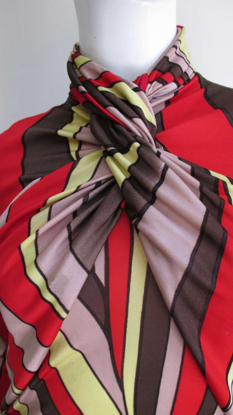 Women's Gianni Versace Pattern Silk Knit Dress