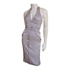 Incredible Tom Ford Gucci Lilac Plunge Silk Dress 2