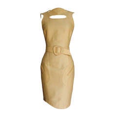Thierry Mugler Asymmetical Cutout Belted Dress 5