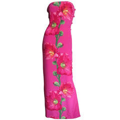 Stunning Bill Blass Silk Bustier Dress
