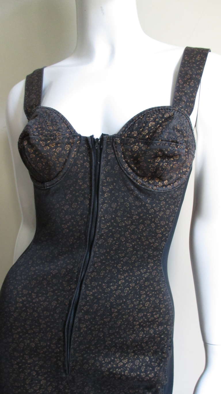 Junior Gaultier Corset Bustier Dress In Excellent Condition In Water Mill, NY