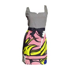 Moschino Lichtenstein Newsprint Comic Dress 1