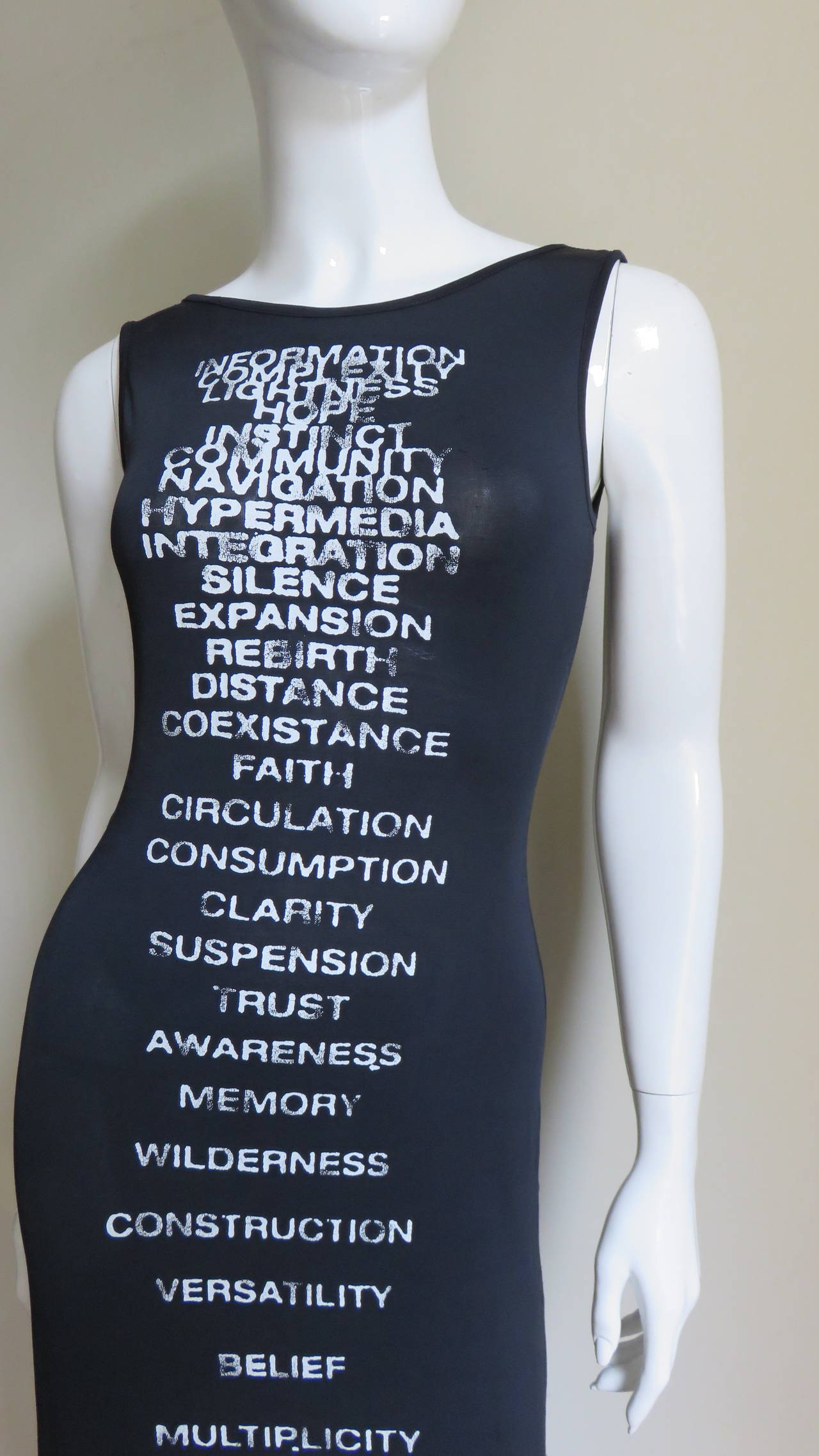 dress with words on it