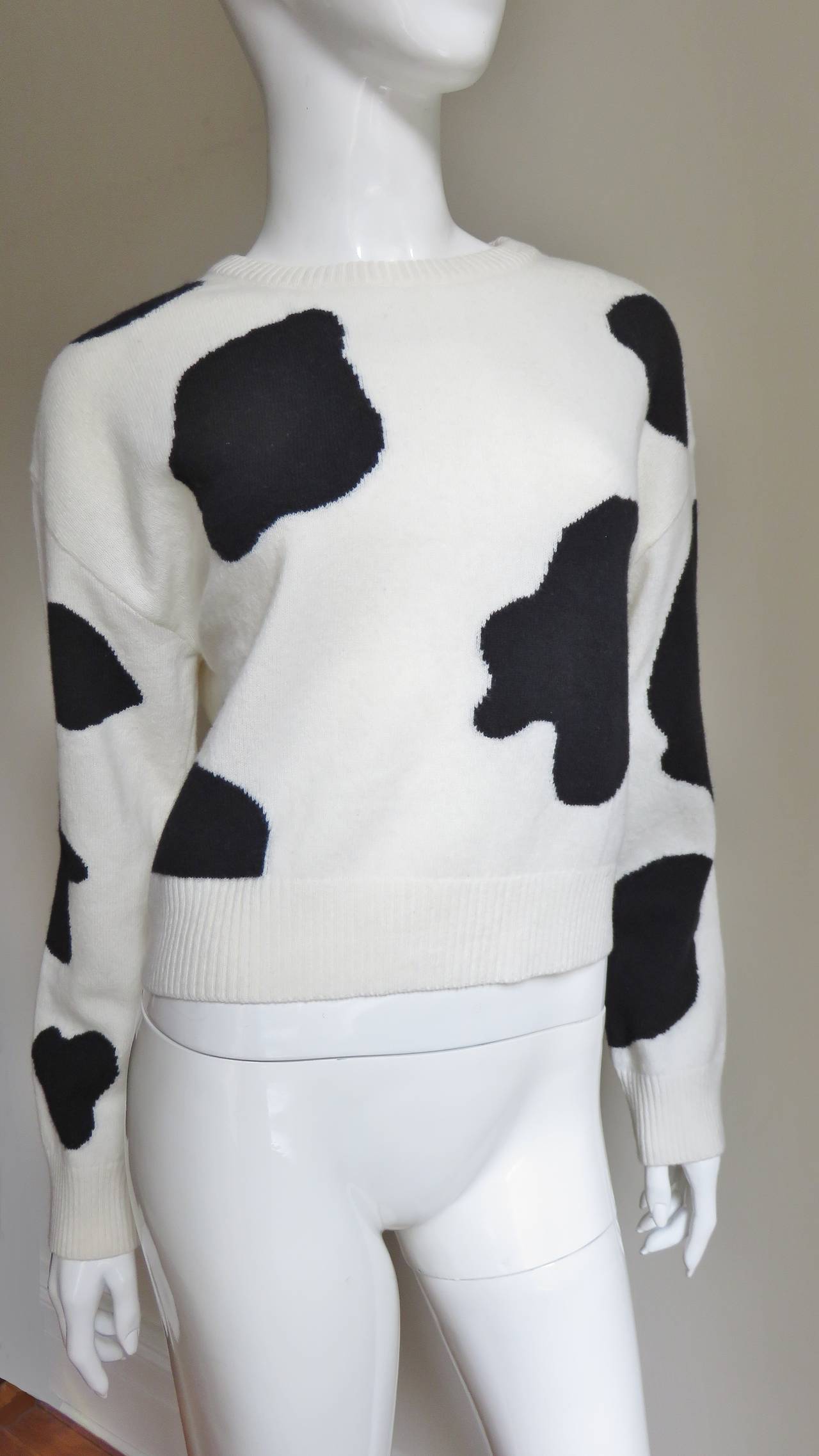 Moschino Couture ' Cash Cow ' Cashmere Sweater 3