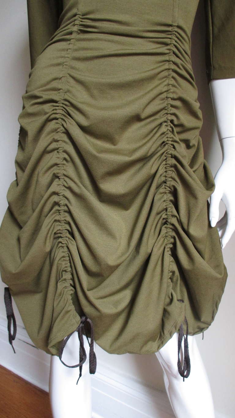 Junior Gaultier Parachute Hem Dress In New Condition In Water Mill, NY