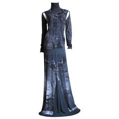 Gaultier Trompe L'oeil Dress With Separate Sleeves 8