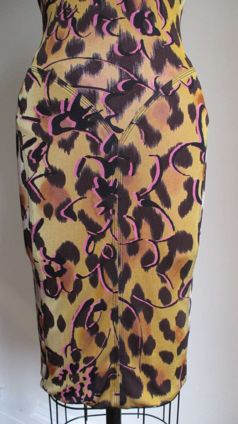 Vintage Gianni Versace Plunge Halter Dress In New Condition In Water Mill, NY