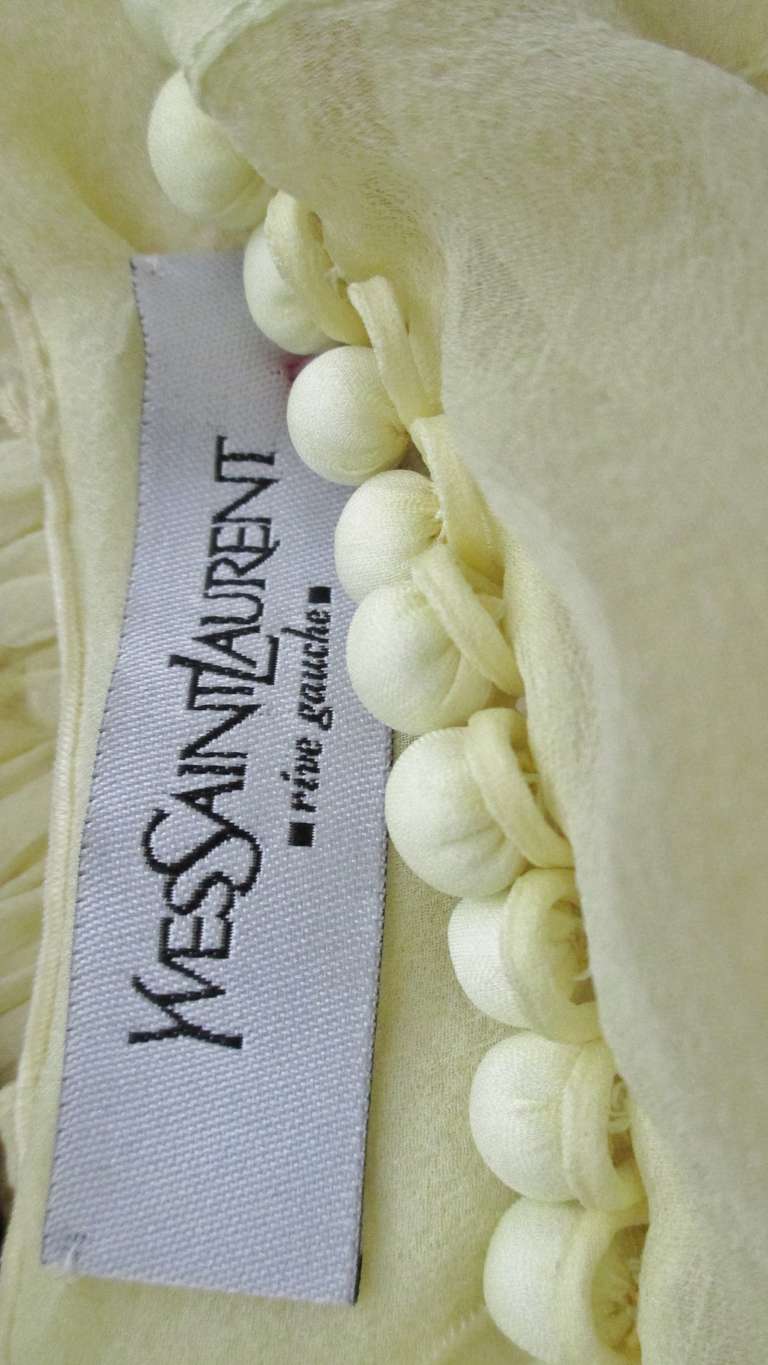 Yves Saint Laurent Silk Ethereal Top w Separate Sleeves 5