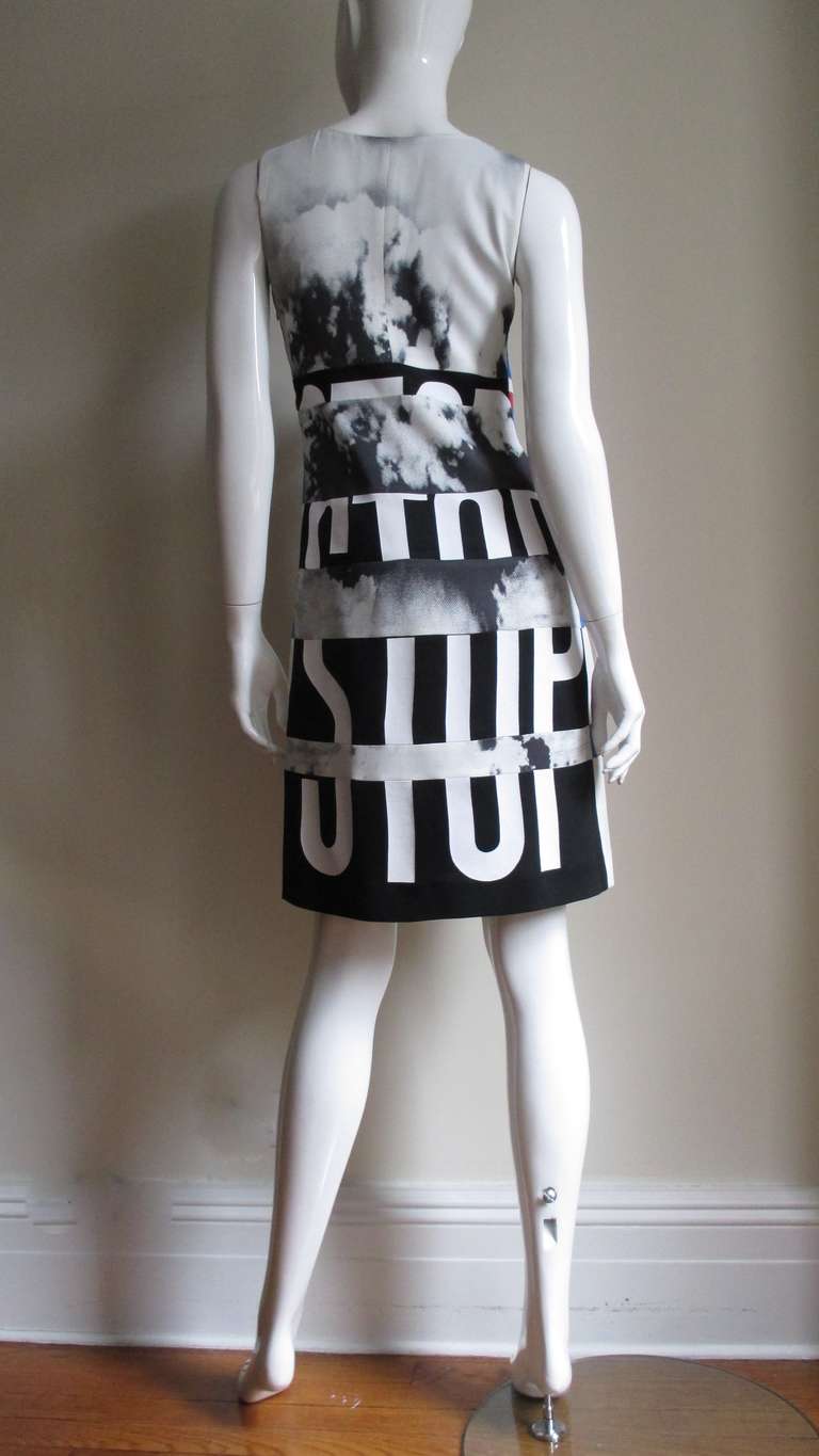Iconic Moschino ' PEACE ' Front ' STOP WAR ' Back Dress 4
