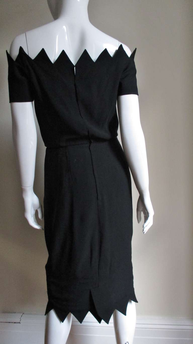 Howard Greer 1950's Wiggle Dress W Points 2