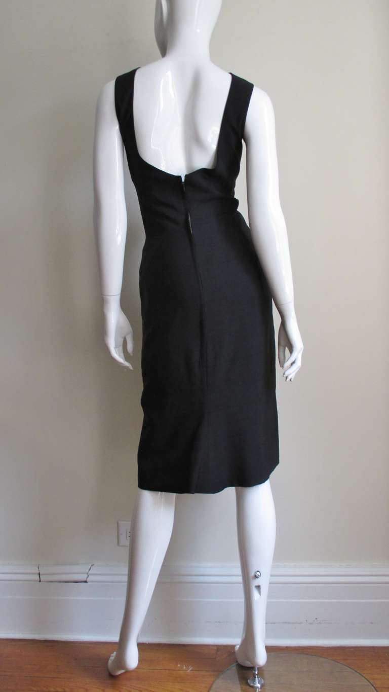  1950's Estevez Silk Bombshell Wiggle Dress 8