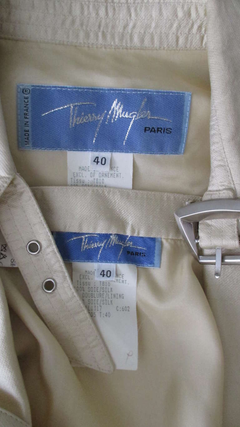 Thierry Mugler Silk Skirt Suit 5