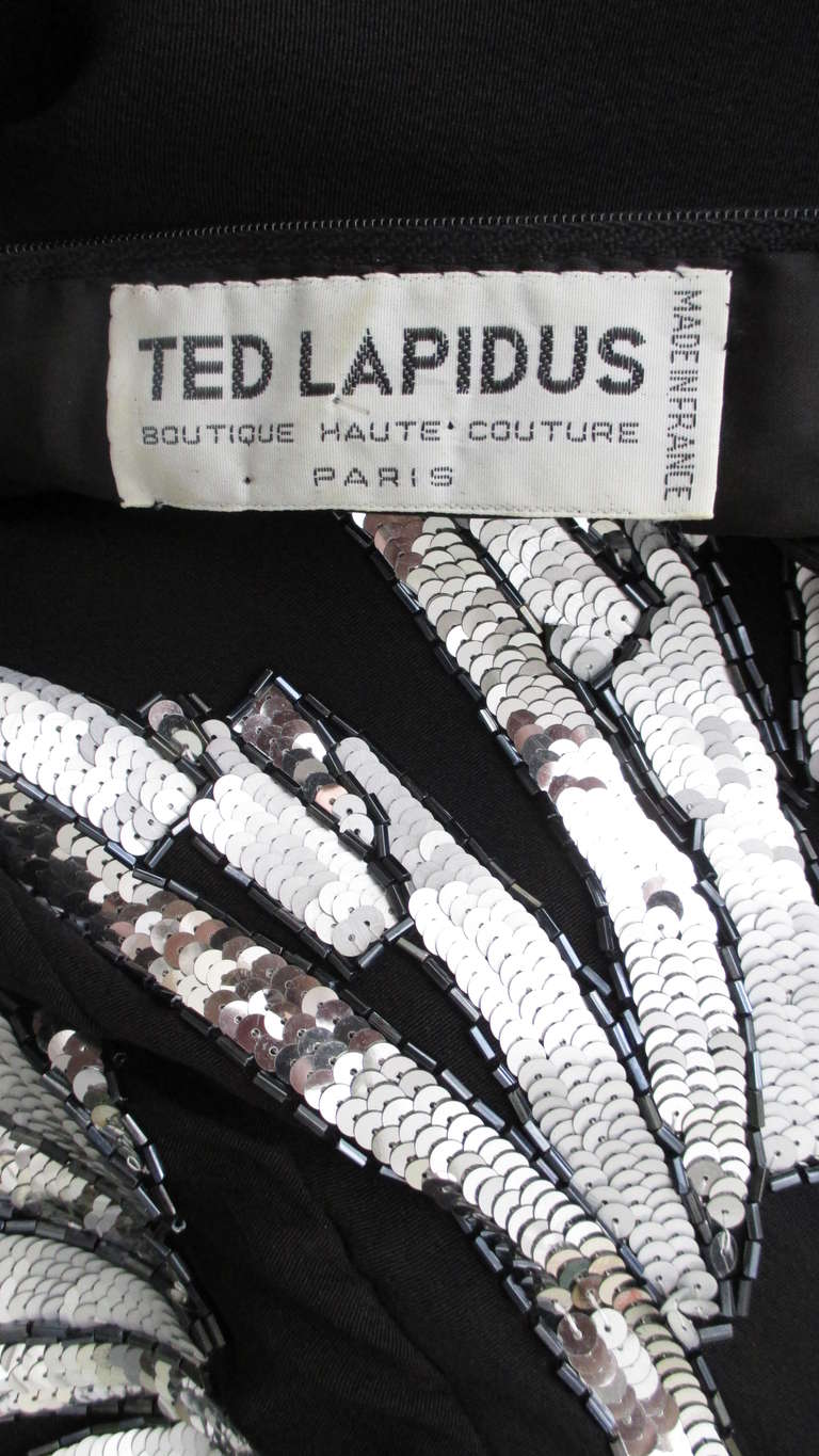 Ted Lapidus Haute Couture Dress 1980s For Sale 6