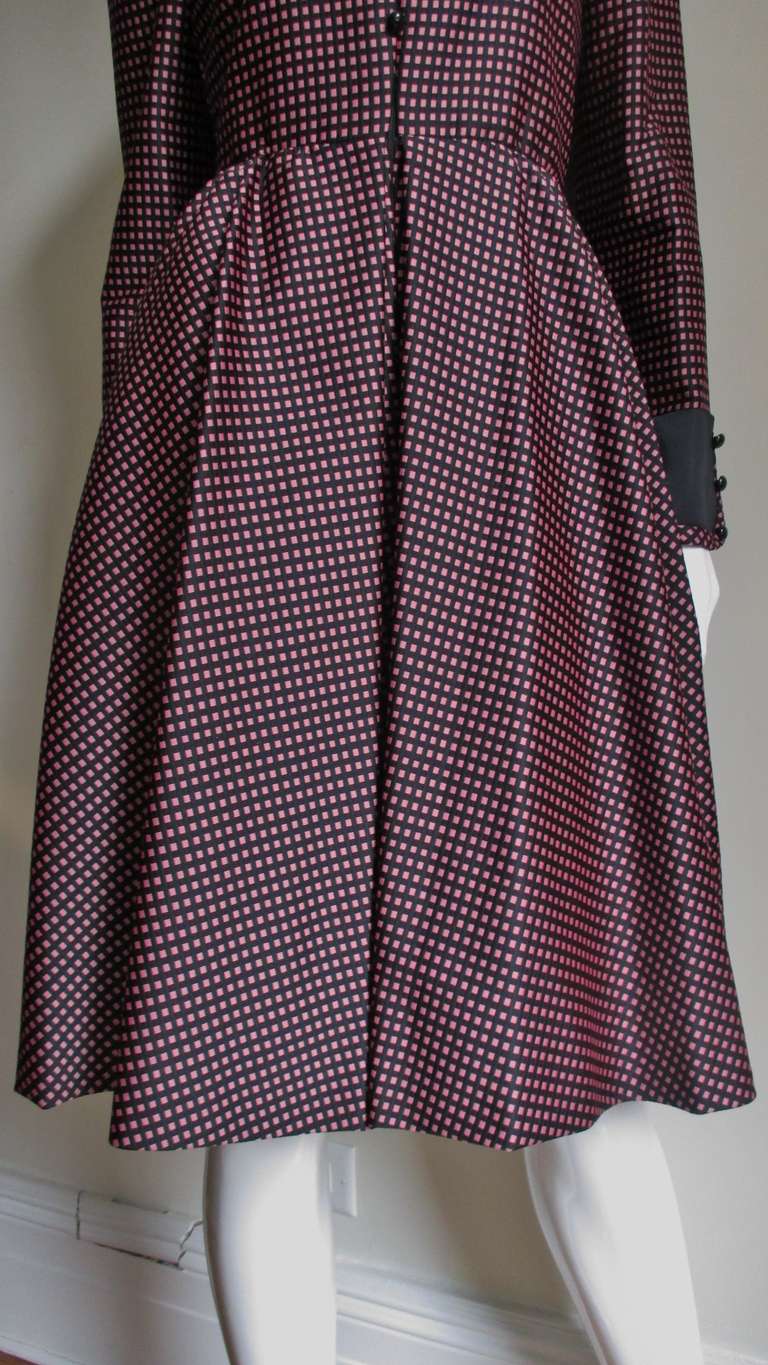 Women's Geoffrey Beene Boutique Silk Dress 1960s For Sale