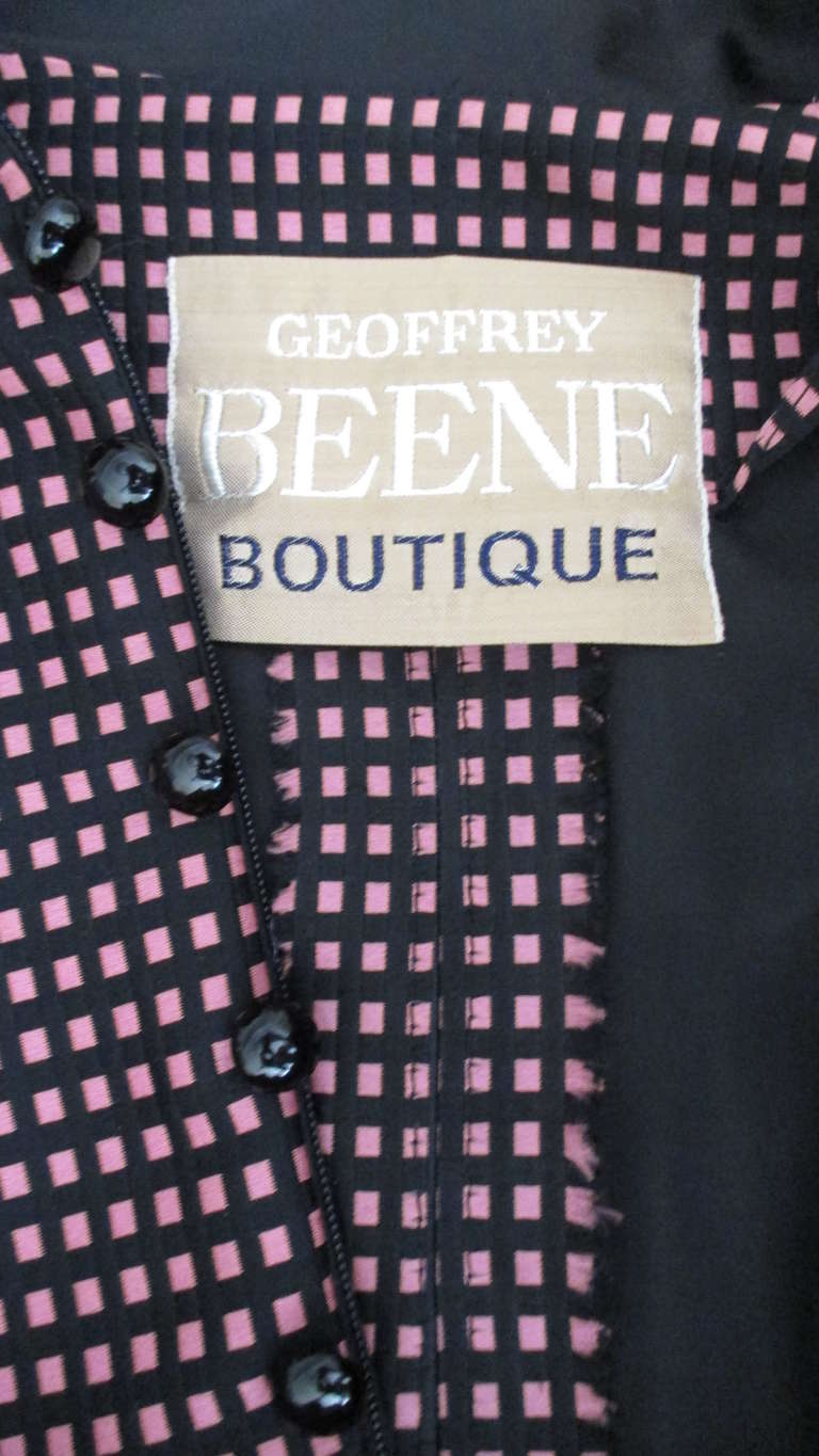 Geoffrey Beene Boutique Silk Dress 1960s For Sale 8
