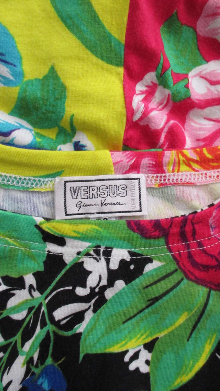 1990s Gianni Versace Multi Patterned Dress 4