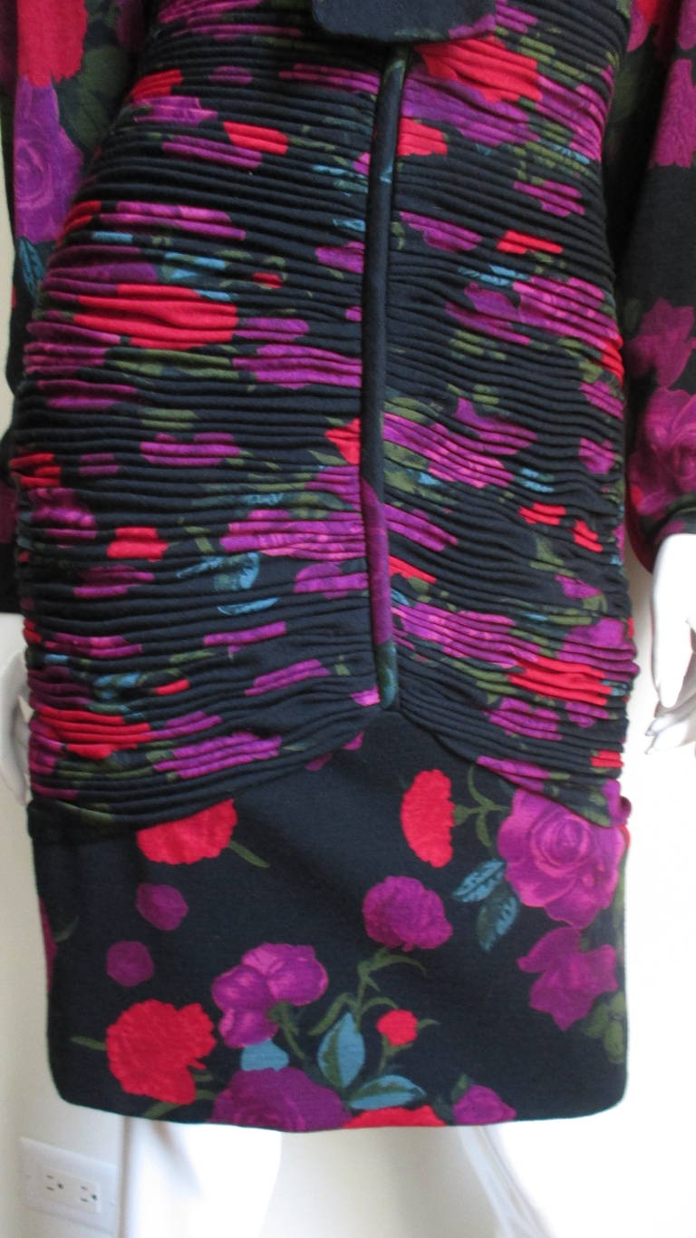Emanuel Ungaro 1980s Dress with Ruching For Sale 1