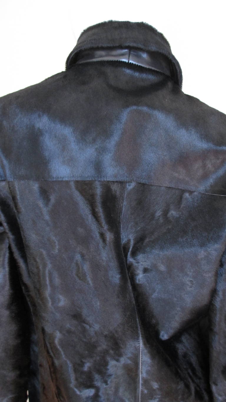 Vintage Gianni Versace Pony Fur Jacket 3